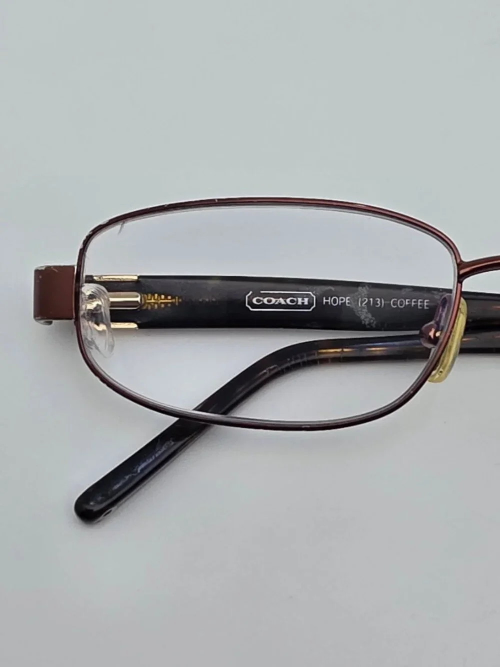 Coach Hope 213 Coffee Eyeglasses Frame w/ Flexhinge and Case 53-16-135